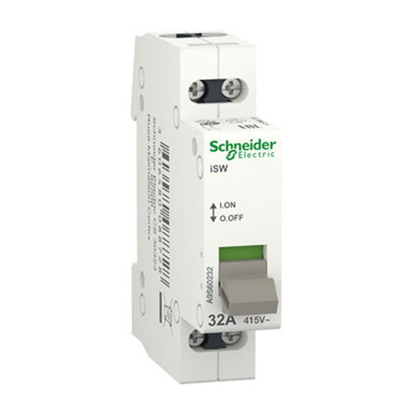 Товаров разединител Schneider Electric Acti 9 iSW – 2P, 32 A, 415 V, 1 модул