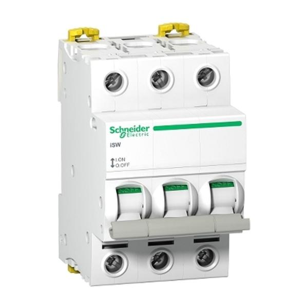 Товаров разединител Schneider Electric Acti 9 iSW – 3P, 40 A, 415 V, 3 модула