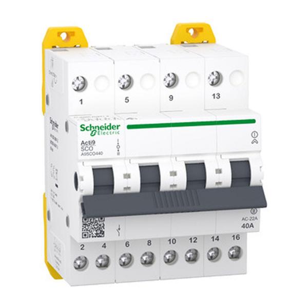 Ум шалтер Schneider Electric Acti 9 iSSW – I-0-II, 4P, 40 A, 400/415 V