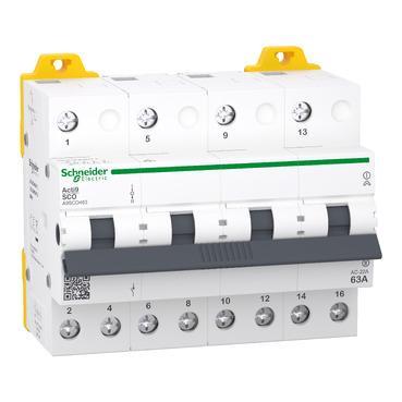 Ум шалтер Schneider Electric Acti 9 iSSW – I-0-II, 4P, 63 A, 400/415 V