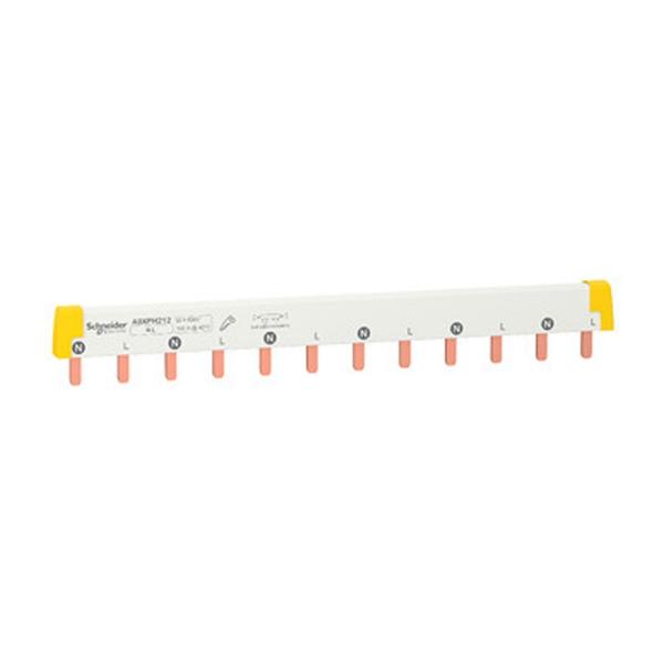 Захранващ гребен Schneider Electric Acti 9 – 1P+N, 6 прекъсвача, 100 A