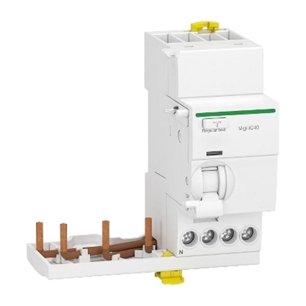 Дефектнотокова защита Schneider Electric Acti 9 Vigi iC40 – 3P+N, 25 A, 30 mA, тип AC
