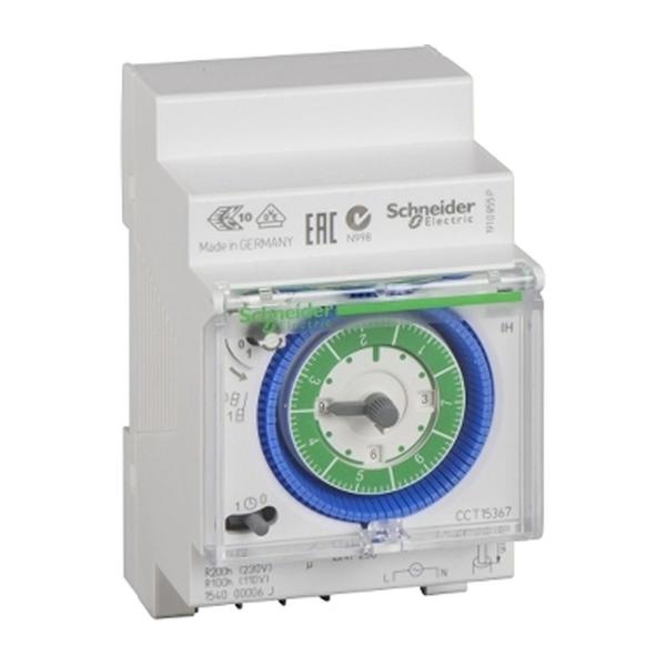 Механичен седмичен таймер за DIN шина Schneider Electric Acti9 IH, 16A, 3 модула