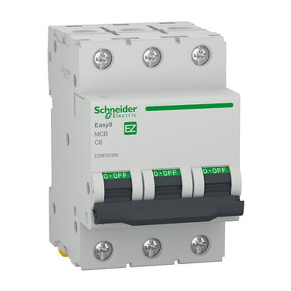 Автоматичен прекъсвач Schneider Electric Easy9 EZ9F35306 – 3P, 6 A, C, 6 kA