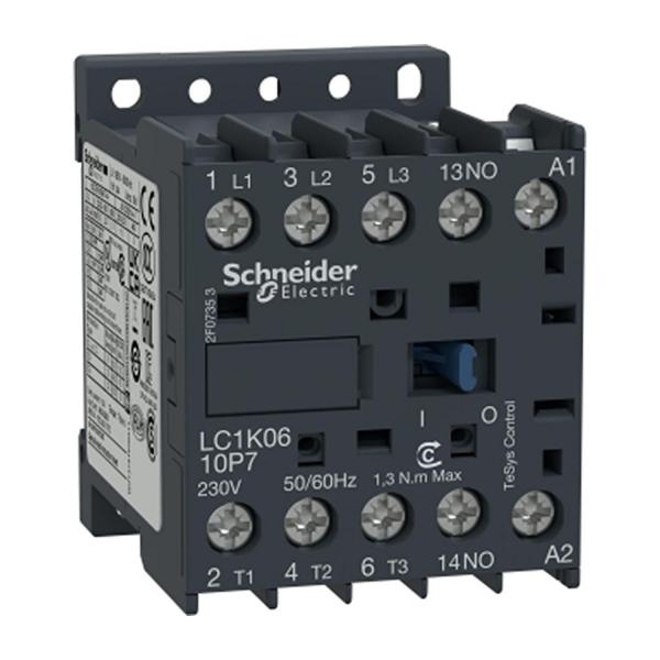 Контактор Schneider Electric LC1K0610P7 – 6 A, 230 V AC, 50/60 Hz
