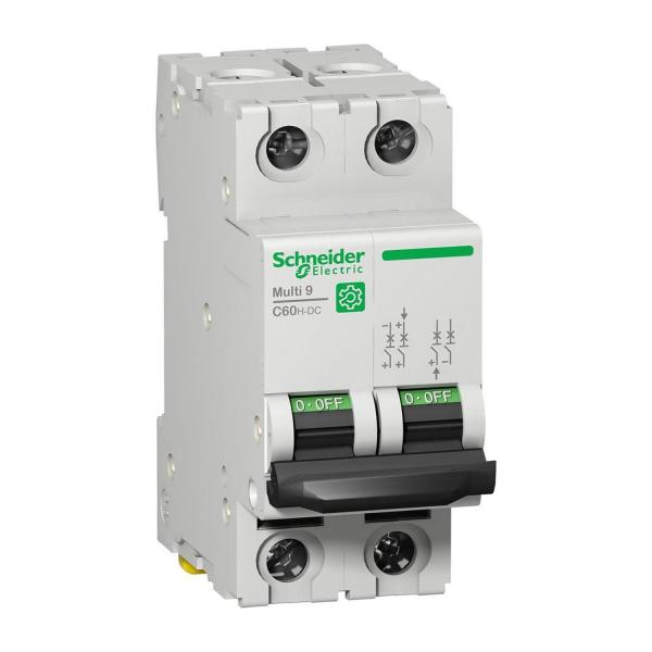 Автоматичен прекъсвач Schneider Electric Multi9 C60H-DC M9U21206 – 2P, 6 A, 500 V DC