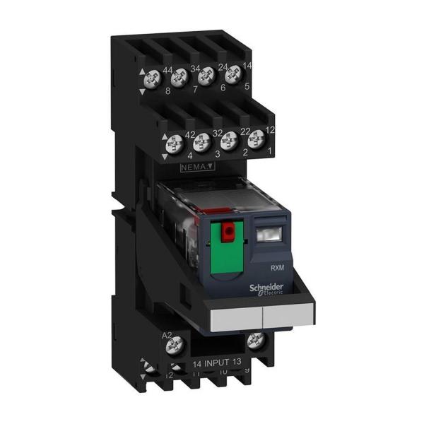 Интерфейсно реле Schneider Electric Harmony RXM2AB2B7PVM – 24 V AC, 2CO, 10 A
