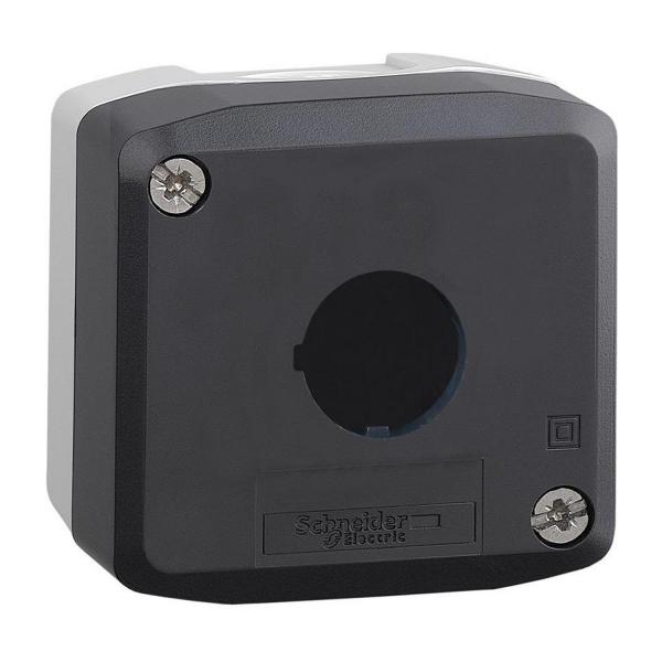 Празна бутониера Schneider Electric XALD01 – 1 отвор 22 мм, поликарбонат, IP66/IP67/IP69/IP69K