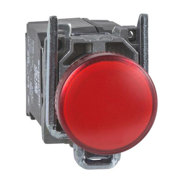 Сигнална лампа Schneider Electric XB4BVM4 – червена, 230–240 V AC, 22,5 мм