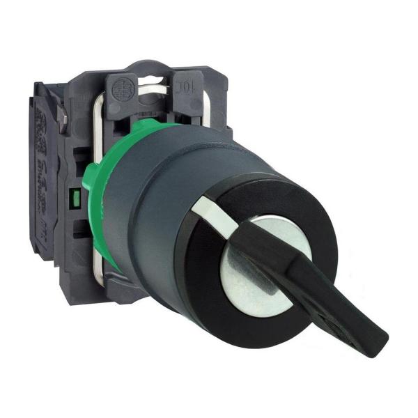 Селекторен превключвател с ключ Schneider Electric XB5AG61 – 2 позиции, 1NO