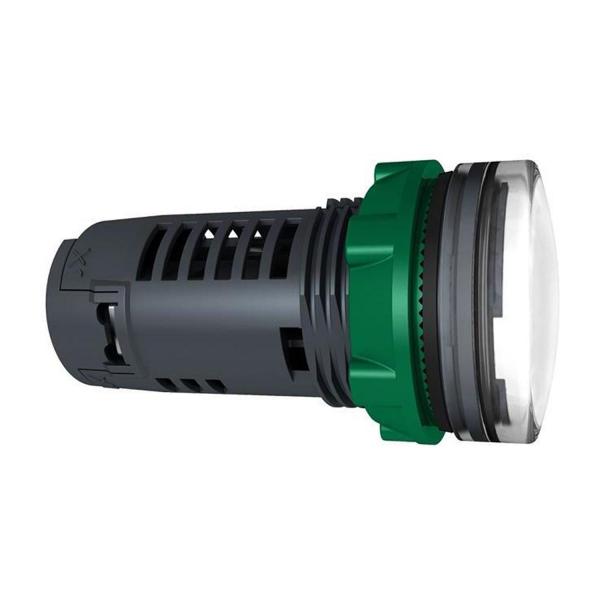 Сигнална лампа Schneider Electric XB5EVM1 – бяла, LED, 230–240 V AC