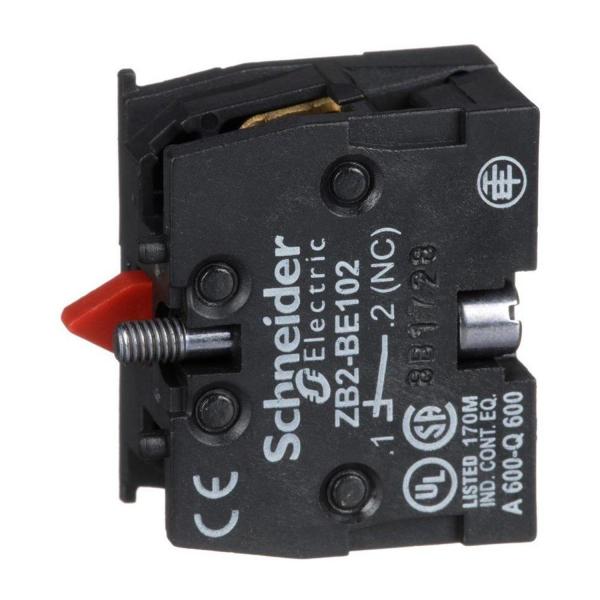 Контактен блок Schneider Electric ZB2BE102 – 1NC, винтови клеми