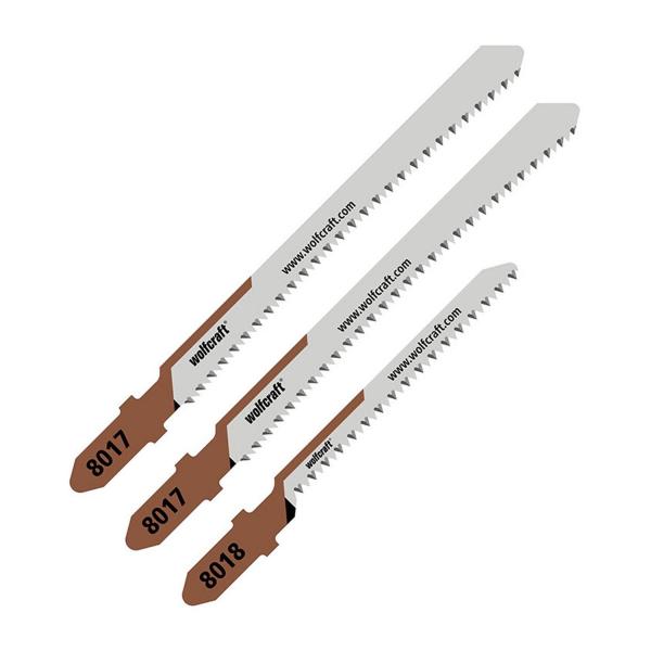 Комплект ножове за зеге за дърво Wolfcraft 2391000 – 3 бр.