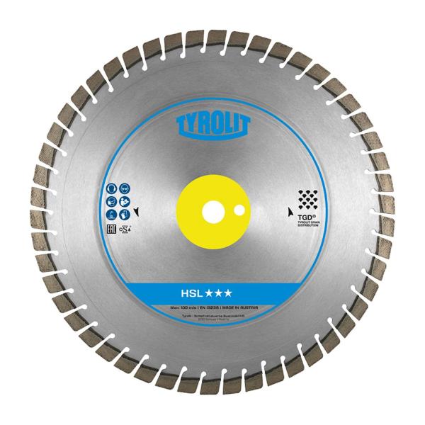 Диамантен диск за мокро рязане Tyrolit HSL TGD – 405 x 2,8 x 25,4 мм