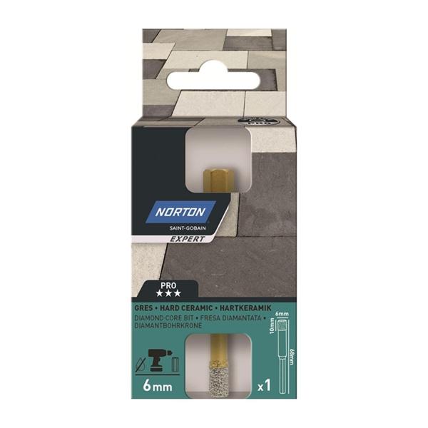 Диамантена боркорона Norton Expert Pro VB DRY 70184633663 – 6 мм, HEX